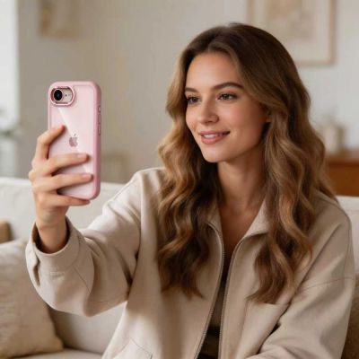 5. Etui Tech-Protect Magmat na iPhone 16e / 17e - przezroczysto-różowe