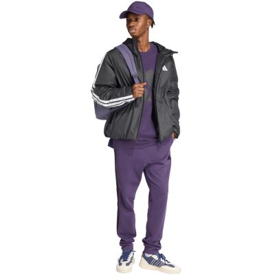 12. Spodnie męskie adidas Essentials 3-Stripes Fleece fioletowe JX0750