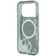 6. Etui Guess IML Flowers Pearl Strap MagSafe na iPhone 18 Pro Max / 17 Pro Max - zielone