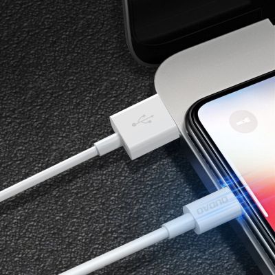 7. Dudao przewód kabel USB / Lightning 3A 1m biały (L1L white)