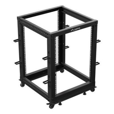 5. OPEN RACK 19" 15U 600X600-1100 REGULOWANY CZARNY LANBERG