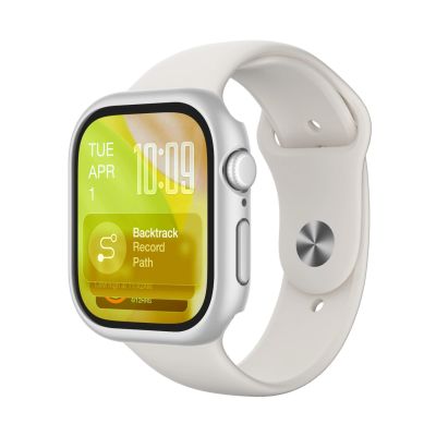 6. Etui ochronne AMAZINGTHING Minimal na Apple Watch Series 11 46mm - srebrne