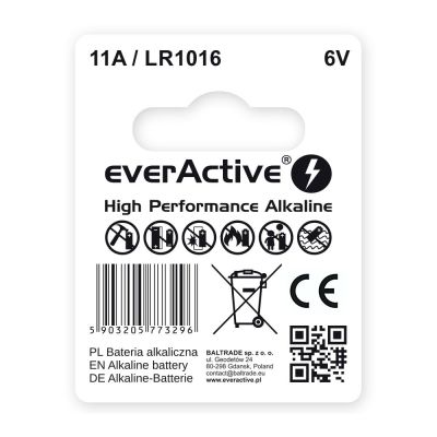 EVERACTIVE BATERIA DO PILOTA SAMOCHODOWEGO 11A LR1016 MN11 BLISTER 1 SZT. 11ABL1