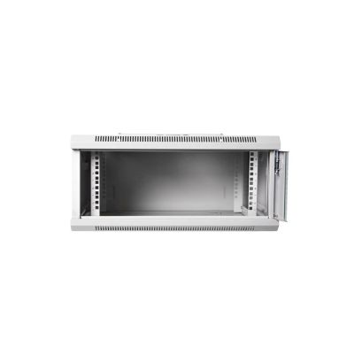 3. Szafa sieciowa wisząca 19" 4U rack 600x450, drzwi pełne, szary, niedzielona, złożona, 60kg