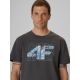 4. T-shirt regular z nadrukiem męski 4F 4FRSS26TTSHM4295-22S
