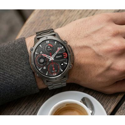 18. Smartwatch Gravity Czarny Pasek + Bransoleta GT42-2