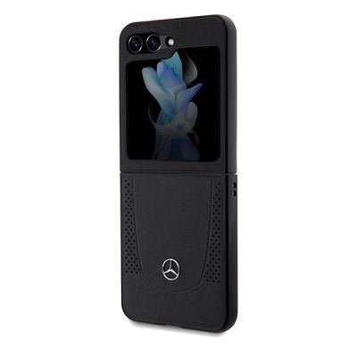 6. Etui Mercedes Leather Urban na Samsung Galaxy Z Flip 5 - czarne