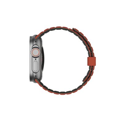 10. UAG Pathfinder - silikonowy dwustronny pasek magnetyczny do Apple Watch seria: 1-3, 42mm / series 4-6 & SE 1-2, 44mm / series 7-9, 45mm / series 10, 46mm / Ultra 1-2, 49mm (olive/rust)