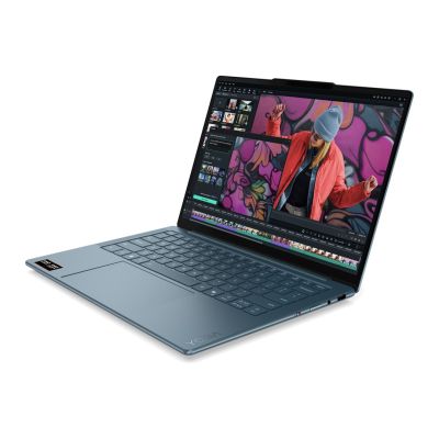 2. Lenovo Yoga Slim 7 14AKP10 Ryzen AI 5 340 14" WUXGA OLED 400nits 60Hz Glossy 16GB LPDDR5-6400 SSD512 Radeon 840M Graphics Cam1080p 70Wh Win11 Tidal Teal