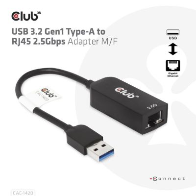 4. CLUB3D CAC-1420 karta sieciowa Ethernet 2500 Mbit/s