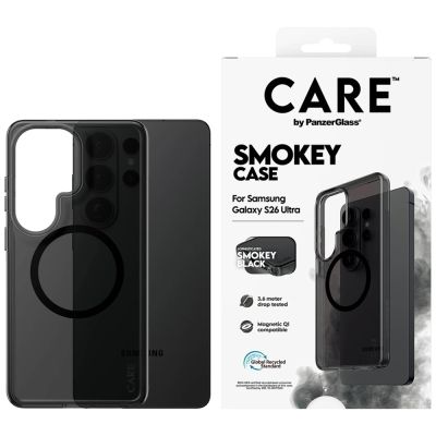 Etui CARE by PanzerGlass Urban Explorer Smokey w. Black Qi na Samsung Galaxy S26 Ultra - czarne