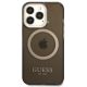 3. Etui Guess Gold Outline Translucent MagSafe na iPhone 13 Pro Max - czarne