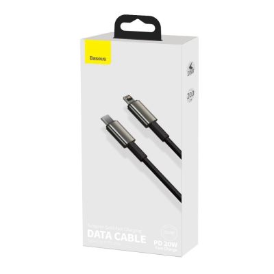 5. Kabel Baseus CATLWJ-A01 Lightning - USB-C PD 20W 480Mb/s 2m - czarny