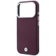 6. Etui BMW Sign Inclined Deboss Letters MagSafe na iPhone 17 Pro / 18 Pro - bordowe