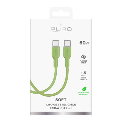 3. Kabel Puro ICON USB-C - USB-C 1,5m - zielony