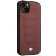 2. Etui BMW Leather Seats Pattern na iPhone 14 - burgundowe