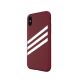 2. Etui Adidas OR Moulded PU Suede na iPhone X / XS - burgundowe