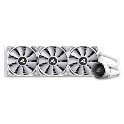 Sharkoon S90 Procesor Chłodnica cieczy all-in-one 12 cm Biały 1 szt.