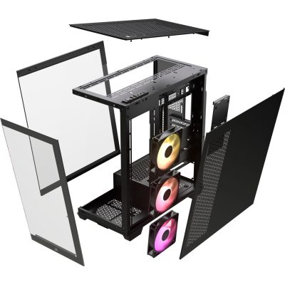 6. CORSAIR 3500X ARGB TGMid-Tower Black