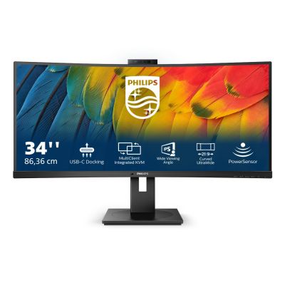 6. Philips 5000 series 34B1U5600CH/00 LED display 86,4 cm (34") 3440 x 1440 px Wide Quad HD LCD Czarny
