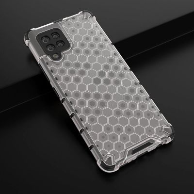 13. Honeycomb etui pancerny pokrowiec z żelową ramką Samsung Galaxy A42 5G przezroczysty