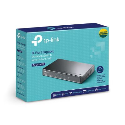 14. Switch TP-LINK TL-SG1008P (8x 10/100/1000Mbps)