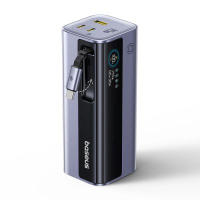 8. Powerbank Baseus EnerGeek GR11 20000mAh 145W ze zwijanym kablem - szary
