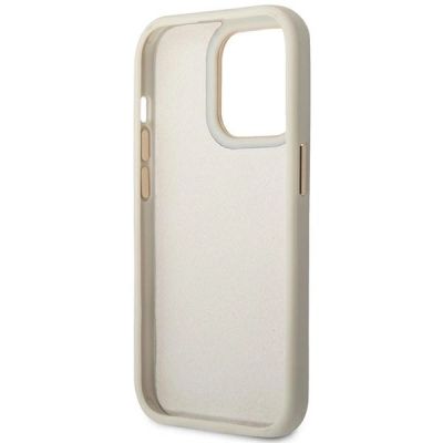 7. Etui Guess Croco Collection na iPhone 14 Pro 6,1" - srebrne