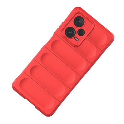 2. Magic Shield Case etui do Xiaomi Redmi Note 12 Pro+ elastyczny pancerny pokrowiec czerwone