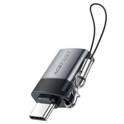 2. Adapter USB Acefast J7 USB-A - USB-C - szary
