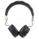 3. Słuchawki nauszne Bluetooth Guess Peony Script Round Shape ENC - czarne
