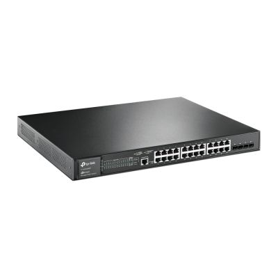 4. TP-Link JetStream TL-SG3428MP przełącznik sieciowy Zarządzany L2+ Gigabit Ethernet (10/100/1000) Obsługa PoE 1U Czarny