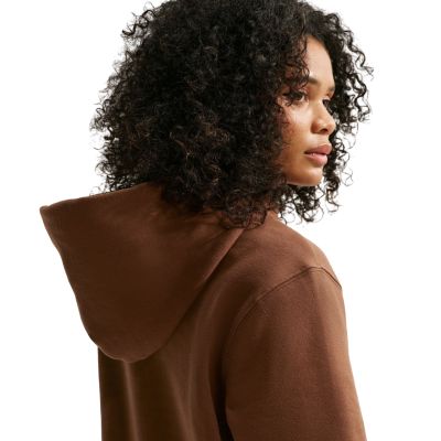 4. Bluza damska Nike Studio Fleece Medium Weight jasny brąz IM8100 259