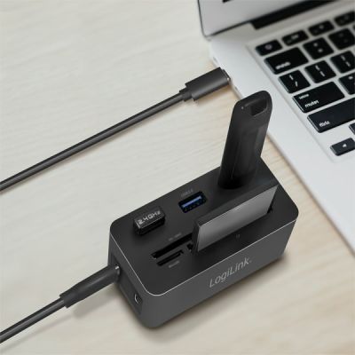 5. Logilink Stacja dokująca USB 3.2 (G1) HDMI, 10-portowa, PD4