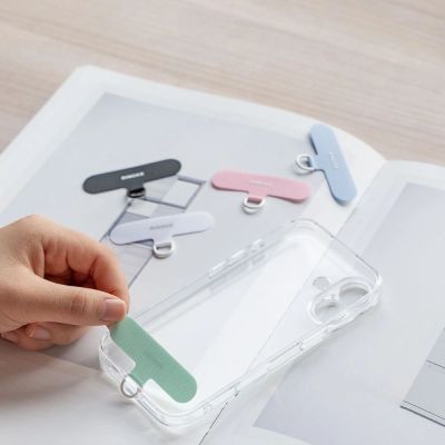 6. Smycz do telefonu Ringke Holder & Puffer Hand Strap - różowa