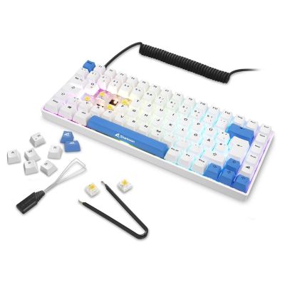 8. Sharkoon SKILLER SGK50 S3 PBT klawiatura Gaming USB QWERTZ Niemiecki Biały