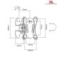 2. Uchwyt ścienny do telewizora Maclean MC-670 (ścienne, Uchylny - 27"; max. 20kg)