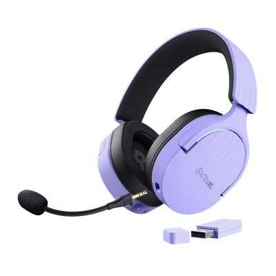 24. Słuchawki gamingowe Trust GXT 491P FAYZO WIRELESS Purple