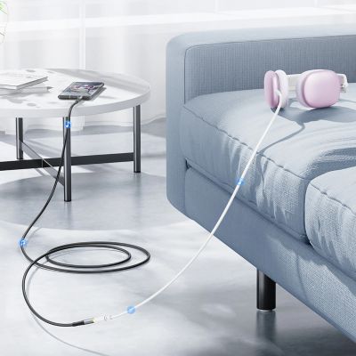 3. Kabel audio Orico AXF-50 minijack 3,5 mm męski do żeńskiego 5 m - czarny