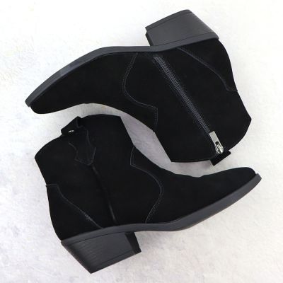 4. Skórzane botki damskie kowbojki czarne Big Star SS274462