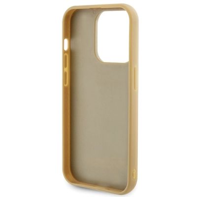 7. Etui Guess Disco Metal Script na iPhone 15 Pro - złote