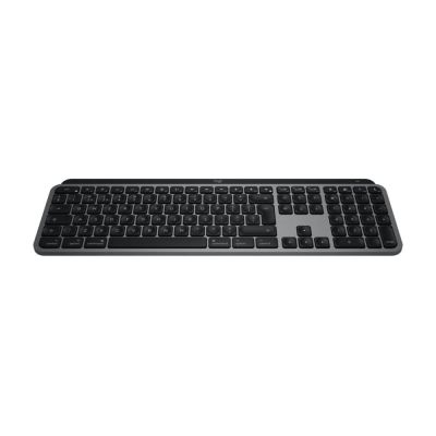 Logitech Master MX Keys S for Mac klawiatura Biuro RF Wireless + Bluetooth QWERTY Amerykański międzynarodowy Aluminium, Biały