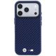 3. Etui BMW M Carbon Metal Logo MagSafe na iPhone 17 Pro Max / 18 Pro Max - granatowe