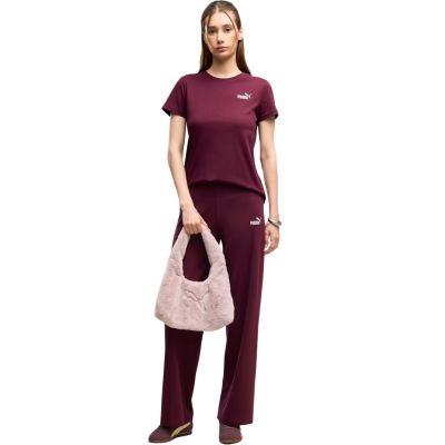 5. Koszulka damska Puma ESS Small No.1 Logo Tee(s) burgundowa 682373 24