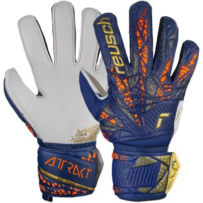 5. Rękawice bramkarskie Reusch Attrakt Grip Jr 5472815 4410