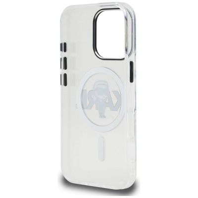 7. Etui Karl Lagerfeld IML Karl Sketch Logo MagSafe na iPhone 16 Pro Max - przezroczyste