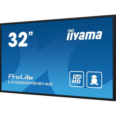 12. Monitor wielkoformatowy iiyama LH3260HS-B1AG A 80cm (31.5") LED Wi-Fi 500 cd/m2 Full HD Android 11 24/7 Czarna