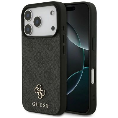 Etui Guess 4G Small Classic Logo MagSafe na iPhone 18 Pro / 17 Pro - czarne