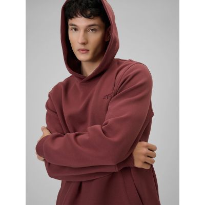 Bluza dresowa regular z kapturem męska 4F 4FRSS26TSWSM2793-60S