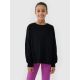 6. Longsleeve oversize gładki dziewczęcy 4F 4FJWSS25TLONF377-20S